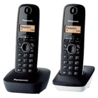 Wireless Phone Panasonic Corp. KX-TG1612SP1 White Black (2 Pcs)