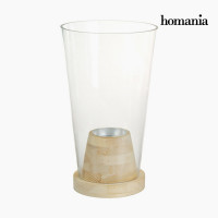 Vase Glass Wood - Pure Crystal Deco Collection by Homania