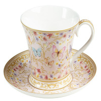 Cup with Plate Majestic Bone China Porcelain