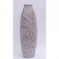 Vase DKD Home Decor White Resin Tropical (18 x 18 x 55 cm)