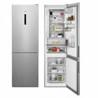 Combined fridge Aeg Stainless steel (201 x 60 cm)