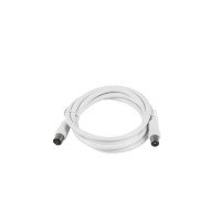 Antenna cable Silver Electronics 93026 2,5 m White