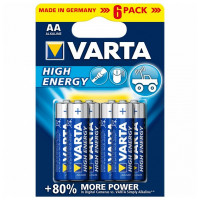 Alkaline Battery Varta 4906 AA 1,5 V AA High Energy (6 pcs) Blue