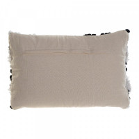 Cushion DKD Home Decor White Black Cotton (60 x 60 x 40 cm)