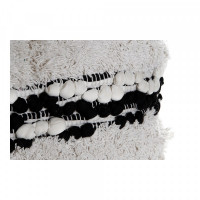 Cushion DKD Home Decor White Black Cotton (60 x 60 x 40 cm)