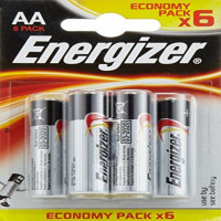 Alkaline Batteries Energizer E300132800 AA LR6 (6 uds)