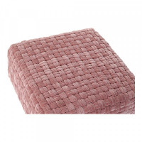 Cushion DKD Home Decor Pink Velvet Cotton (60 x 60 x 32.5 cm)