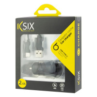 Car Charger KSIX USB 2.4A Black