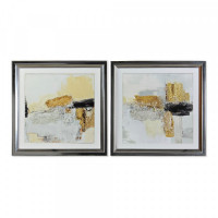 Painting DKD Home Decor Abstract (2 pcs) (69 x 3 x 69 cm)