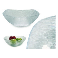 Fruit Bowl Vivalto Oasis Transparent Glass 2000 ml (24,5 x 8 x 24,5 cm)