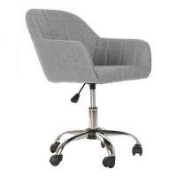 Chair DKD Home Decor Polyester Metal Light Grey (71 x 59 x 81 cm)