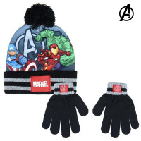 Hat & Gloves The Avengers Children's Grey (One size)