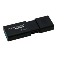 Pendrive Kingston FAELAP0304 DT100G3 64 GB USB 3.0 Black