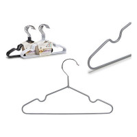 Set of Clothes Hangers Children's Plastic Steel (8 Pieces) (2,7 x 18 x 29,5 cm)