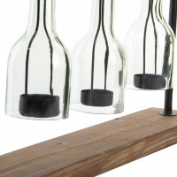 Candleholder DKD Home Decor Wood Metal (55 x 9 x 36 cm)