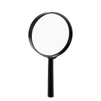 Magnifying glass With handle Black Glass (1,5 x 15 x 7,5 cm) (Ø 7,5 cm)