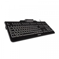 Keyboard with Reader Cherry JK-A0100ES-2 Black