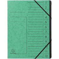 Refillable storage binder Exacompta 541203E A4 Green (Refurbished A+)