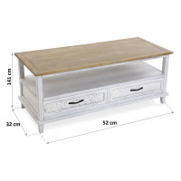 TV Table with Drawers Kanken MDF Wood (50 x 49,5 x 120 cm)