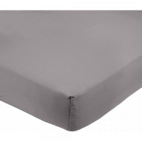 Fitted bottom sheet Microfibre Dark Grey (140 x 200 x 30 cm) (Refurbished B)