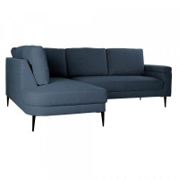 Chaise Longue Sofa DKD Home Decor Cotton Metal Navy Blue (240 x 150 x 84 cm)