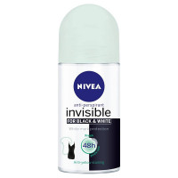 Roll-On Deodorant Black & White Invisible Fresh Nivea (50 ml)