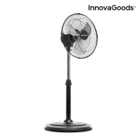 InnovaGoods Ø 30 cm 60W Black 360º Oscillating Pedestal Fan