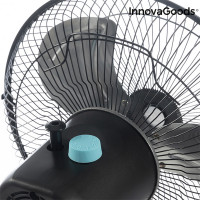 InnovaGoods Ø 30 cm 60W Black 360º Oscillating Pedestal Fan