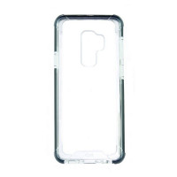 Mobile cover Samsung Galaxy S9+ KSIX Flex Armor TPU Polycarbonate Black Transparent