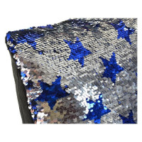 Cushion DKD Home Decor Blue Silver (40 x 40 cm)