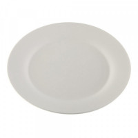 Flat plate White Circular Porcelain (27 x 27 cm)
