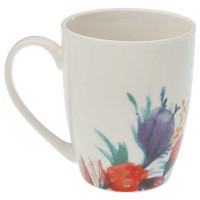 Mug Flowers Porcelain Stoneware (8,5 x 10 x 8,5 cm)