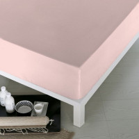 Fitted bottom sheet Naturals Pink (Bed 140)