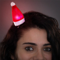 Santa Claus Cap LED Hair Clip