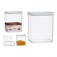 Jar Hermetic Transparent Silicone ABS 3,3L (10,5 x 23,7 x 21 cm)