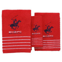 Towel set Beverly Hills Polo Club (3 pcs) Red