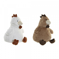 Door stop DKD Home Decor Polyester Chicken Cottage (2 pcs)
