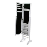 Free standing mirror Mdf White (31,5 x 9,5 x 120 cm)