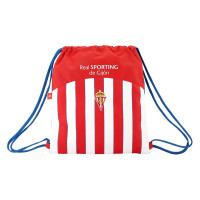 Backpack with Strings Real Sporting de Gijón White Red