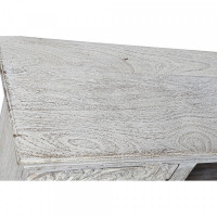 TV furniture DKD Home Decor White Metal Mango wood (160 x 40 x 65 cm)