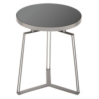 Side table Zua Metal Tempered Glass (40 x 50 x 40 cm)