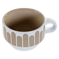 Piece Coffee Cup Set DKD Home Decor Metal Stoneware (4 pcs)