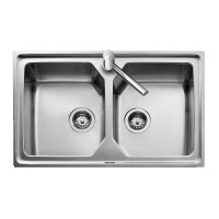 Sink with Two Basins Teka 8008 PREMIUM 2C Stainless steel
