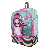 School Bag Gorjuss Cherry Blossom Turquoise