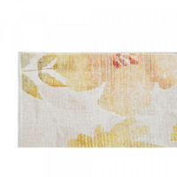 Carpet DKD Home Decor Yellow White Polyester Cotton (60 x 240 x 0.5 cm)