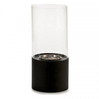Burner Black Metal Glass (12 x 26 x 12 cm)