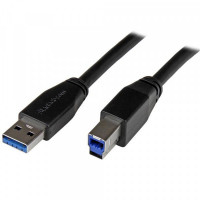USB A to USB B Cable Startech USB3SAB5M            Black