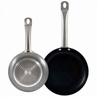 Set of pans Bergner Black Stainless steel Toughened aluminium (2 pcs)
