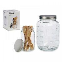 Glass Jar Vivalto With lid 5 L (5L) (17 x 28 x 17 cm)