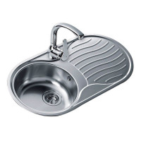 Sink with One Basin Teka 10110005 DR-80 1C1E Reversible Stainless steel